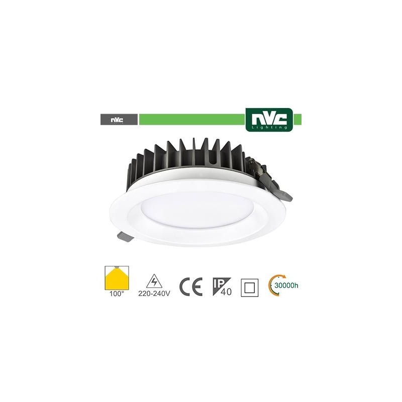 Downlight LED IP40 15W 5700K 1275LM 100º FORO:125mm