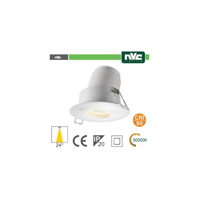 Faro direzionabile LED IP20 9W 3000K 700LM 24º FORO:95mm