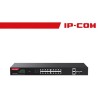 IP-COM 18GE+2SFP Ethernet Unmanaged Switch With 16-Port PoE - G1120P-16-250W